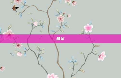 备案