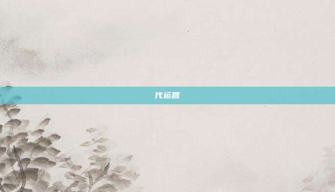 代运营