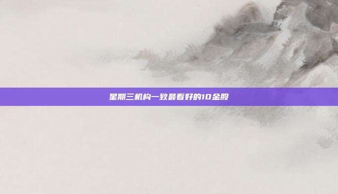 星期三机构一致最看好的10金股