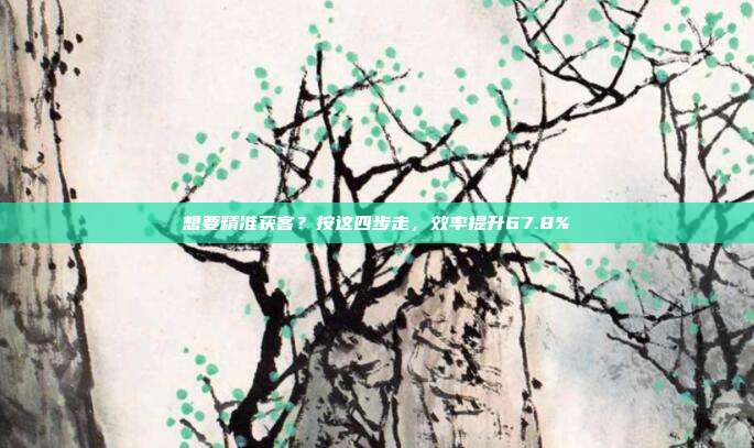 想要精准获客？按这四步走，效率提升67.8%