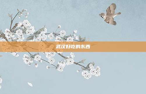 武汉好吃的东西