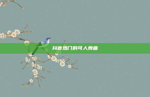 抖音热门的可人舞曲