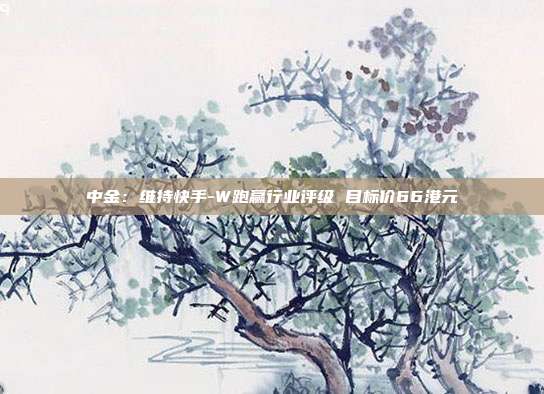 中金:维持快手-W跑赢行业评级 目标价66港元