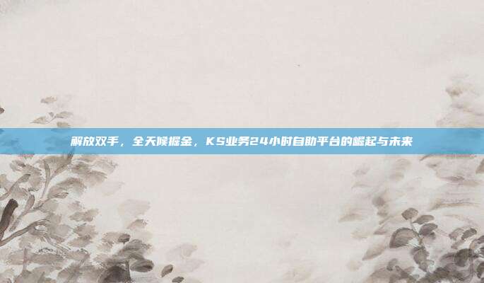 解放双手，全天候掘金，KS业务24小时自助平台的崛起与未来