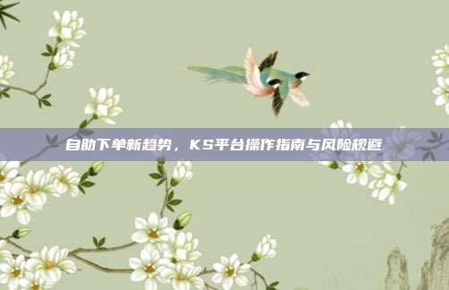 自助下单新趋势，KS平台操作指南与风险规避