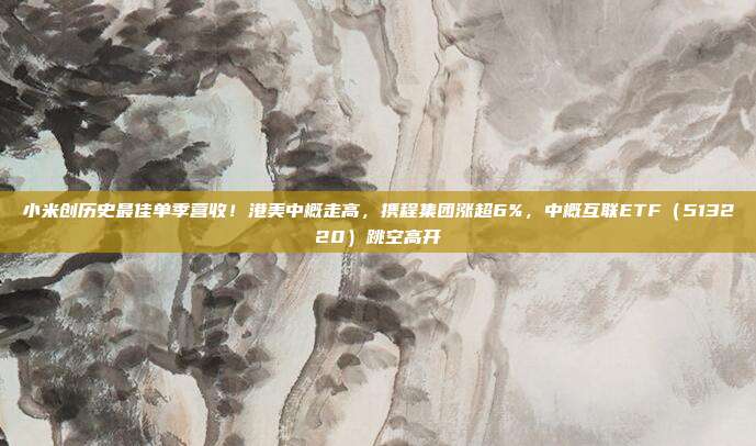 小米创历史最佳单季营收!港美中概走高,携程集团涨超6%,中概互联ETF(513220)跳空高开