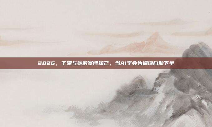 2026,子潇与她的赛博知己,当AI学会为偶像自助下单