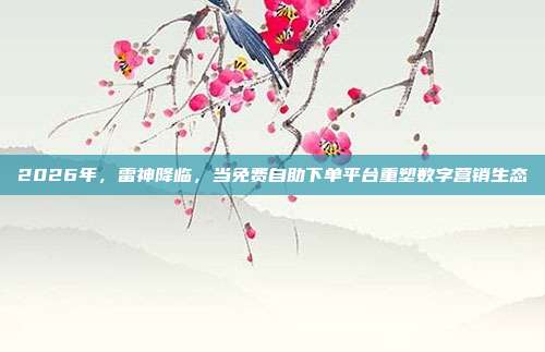 2026年,雷神降临,当免费自助下单平台重塑数字营销生态