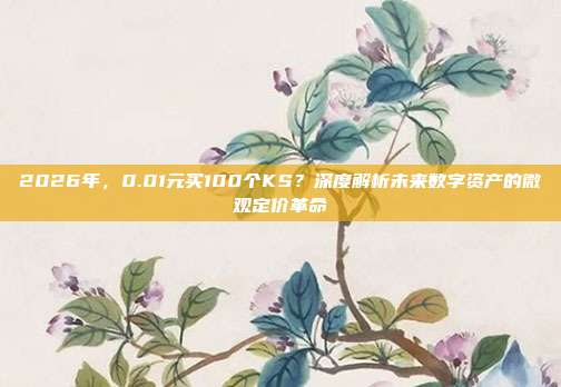 2026年,0.01元买100个KS?深度解析未来数字资产的微观定价革命