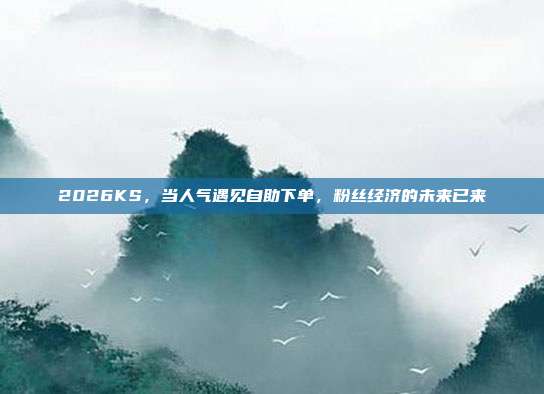 2026KS,当人气遇见自助下单,粉丝经济的未来已来