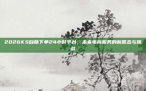 2026KS自助下单24小时平台，未来电商服务的新常态与挑战