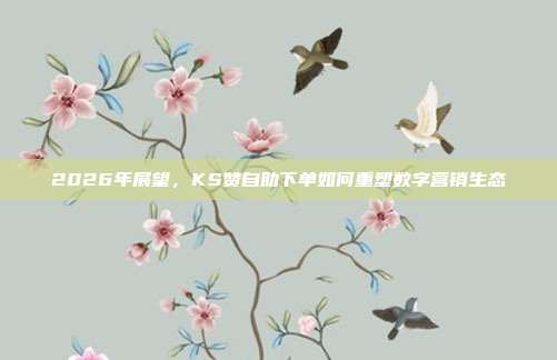 2026年展望,KS赞自助下单如何重塑数字营销生态