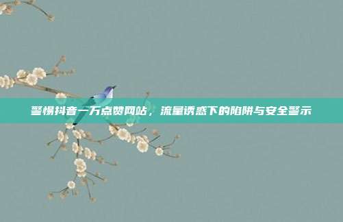 警惕抖音一万点赞网站，流量诱惑下的陷阱与安全警示