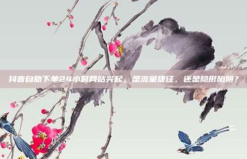 抖音自助下单24小时网站兴起，是流量捷径，还是隐形陷阱？