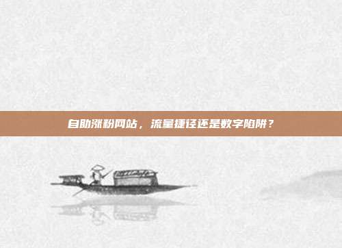自助涨粉网站,流量捷径还是数字陷阱?