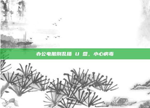 办公电脑别乱插 U 盘,小心病毒