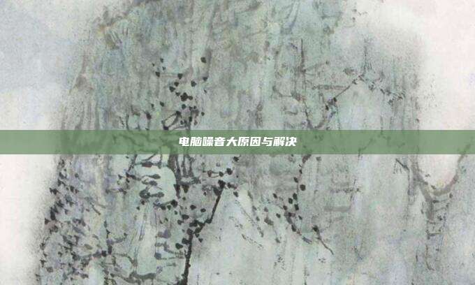 电脑噪音大原因与解决
