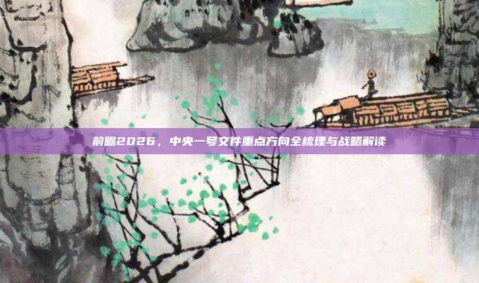 前瞻2026,中央一号文件重点方向全梳理与战略解读
