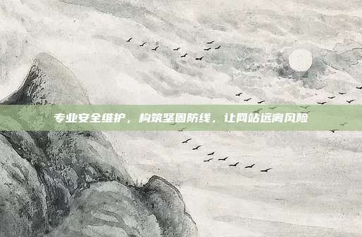 专业安全维护，构筑坚固防线，让网站远离风险