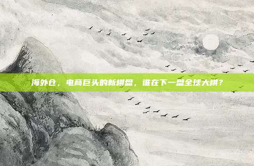 海外仓,电商巨头的新棋盘,谁在下一盘全球大棋?