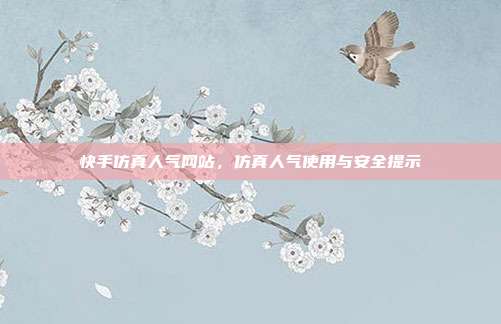 快手仿真人气网站，仿真人气使用与安全提示