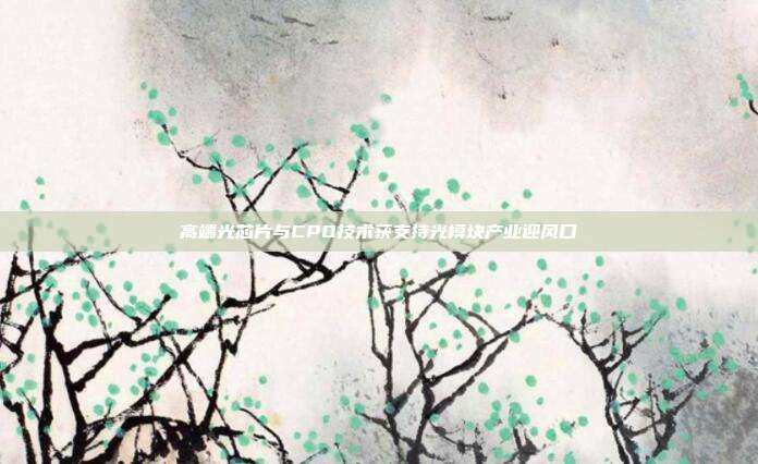 高端光芯片与CPO技术获支持光模块产业迎风口