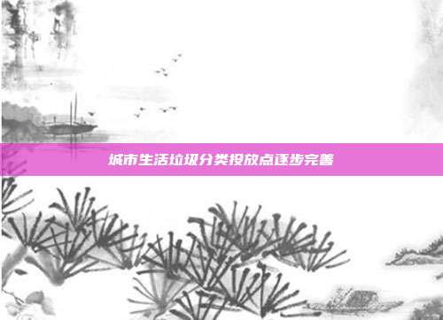 城市生活垃圾分类投放点逐步完善