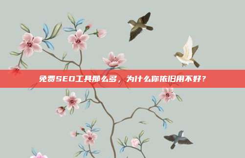 免费SEO工具那么多,为什么你依旧用不好?