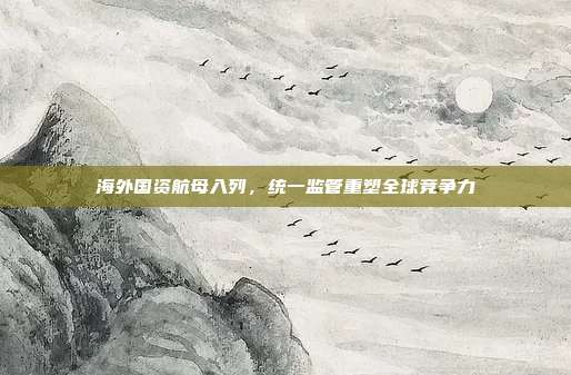 海外国资航母入列,统一监管重塑全球竞争力