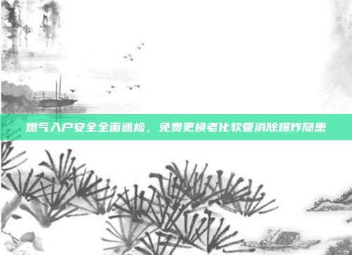 燃气入户安全全面巡检,免费更换老化软管消除爆炸隐患