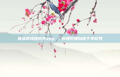 直播间挂铁软件app - 哔哩哔哩自助下单官网