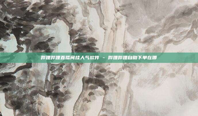 哔哩哔哩直播间挂人气软件 - 哔哩哔哩自助下单在哪