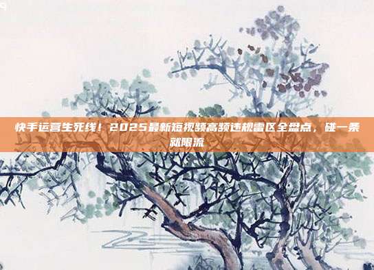 快手运营生死线!2025最新短视频高频违规雷区全盘点,碰一条就限流