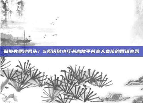 别被数据冲昏头!5招识破小红书点赞平台夸大宣传的营销套路