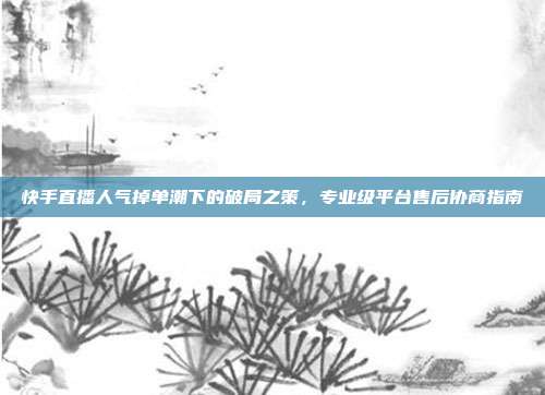 快手直播人气掉单潮下的破局之策,专业级平台售后协商指南