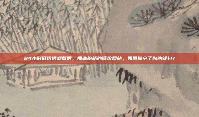 24小时低价诱惑背后,那些跑路的低价网站,如何掏空了你的钱包?