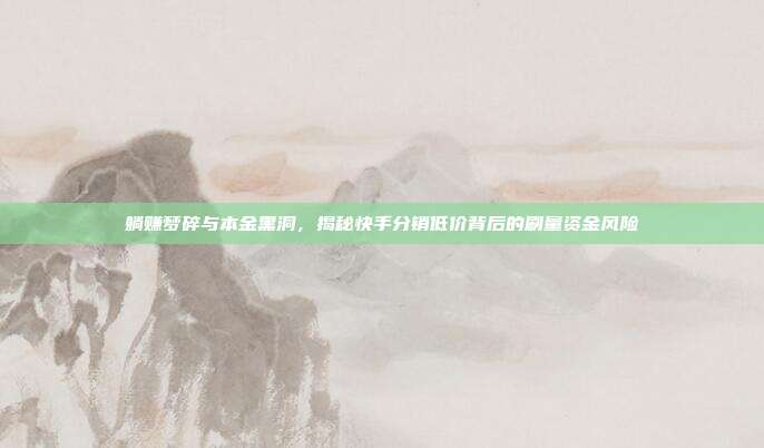 躺赚梦碎与本金黑洞，揭秘快手分销低价背后的刷量资金风险