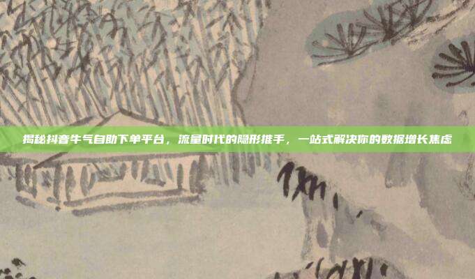 揭秘抖音牛气自助下单平台,流量时代的隐形推手,一站式解决你的数据增长焦虑