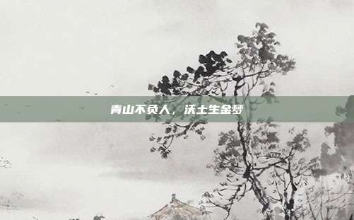 青山不负人,沃土生金梦