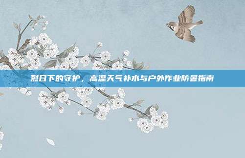 烈日下的守护,高温天气补水与户外作业防暑指南