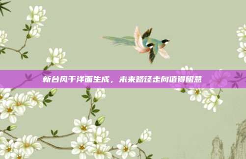 新台风于洋面生成，未来路径走向值得留意