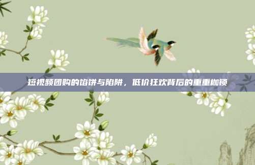 短视频团购的馅饼与陷阱,低价狂欢背后的重重枷锁