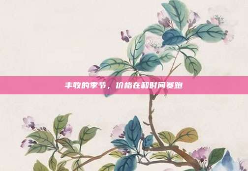 丰收的季节，价格在和时间赛跑