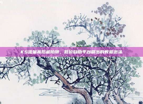KS流量幕后藏陷阱,低价自助平台刷出的数据泡沫
