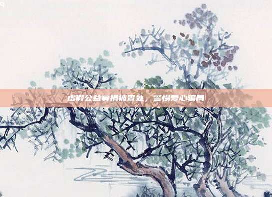 虚假公益募捐被查处，警惕爱心骗局