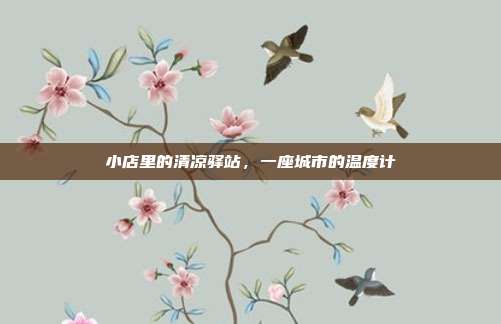 小店里的清凉驿站,一座城市的温度计