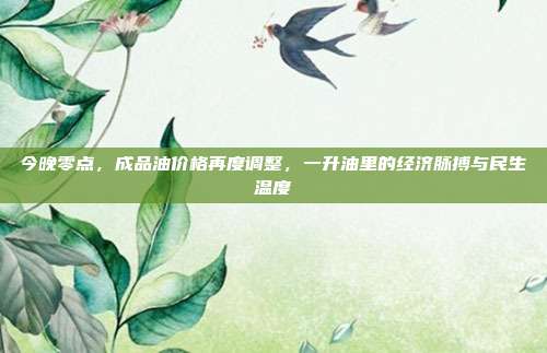 今晚零点,成品油价格再度调整,一升油里的经济脉搏与民生温度