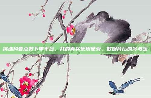 挑选抖音点赞下单平台,我的真实使用感受,数据背后的冷与暖