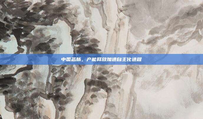 中国芯脉，产能释放加速自主化进程